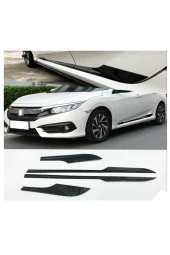Civic Fc5 2016 Ve Üzeri Uyumlu Yan Kapı Çıtası Piona Black thumbnail 3