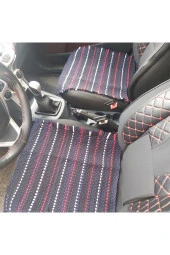 Oto Koltuk Kilimi Koltuk Örtüsü Serme Minder Kilim El Dokuma Ön 2 Parça+arka 1 Parça thumbnail 2