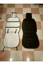 Citroen C  Elysee Uyumlu Siyah Gri Üniversal Oto Kılıf Koltuk Ön 2 Takım thumbnail 3