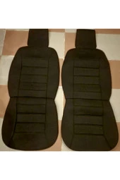 Cherry Siyah  Ortapedik Süngerli Terletmez Üniversal Ön 2 Takım Oto Kılıf Koltuk thumbnail 3