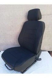 Vw Caddy Siyah Ortopedik Süngerli Terletmez Üniversal Oto Kılıf Koltuk Ön 2 Takım thumbnail 2