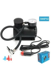 Bot Yatak Simit Araba Oto Araç Lastik Şişirme Pompası Hava Kompresörü 12 Volt 300 Psi - 1