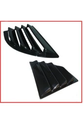 Honda Civic FD6 Kelebek Cam Kaplama Sağ Sol 2 Parça Pıano Black thumbnail 1