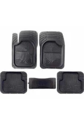 Havuzlu Paspas Siyah 5 Parça Üniversal Tüm Araçlar Için Uyumlu - 1