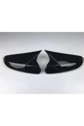 Ford Fiesta 2008-2017 Uyumlu Black Parlak Siyah Batman Yarasa Ayna Kapağı thumbnail 3