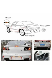 Türkçe Konuşan Park Sensörü Led Göstergeli Gri thumbnail 3