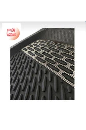 Toyota Tüm Modellere Uygun Krom Karbon Siyah 3d Havuzlu Paspas Üniversal thumbnail 3