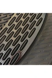 Fiat Palio 2006 2012 Uyumlu Universal Paspas Derin Havuz Kenarlı Krom Karbon thumbnail 3