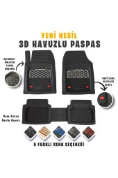 Kia Cerato 2007 Model 3d Havuzlu Paspas Karbon Krom Kaplama thumbnail 1