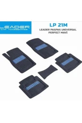 Tofaş - Fiat Tüm Modellere Uygun Krom Mavi Siyah 3d Havuzlu Paspas Üniversal thumbnail 1