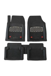 Opel Combo Uyumlu Universal Derin Havuzlu Paspas Krom Karbon thumbnail 1