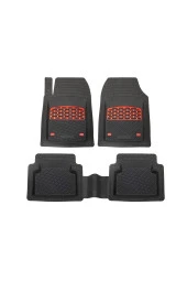 Volkswagen Golf 4 1997 2003 Paspas Derin Havuzlu Krom Kırmızı thumbnail 1