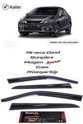 Honda Civic 12-16 Fb7 Cam Rüzgarlığı Marka Mugen 4lü thumbnail 1