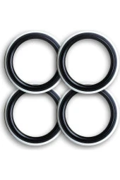 Oto Lastik Yanağı Siyah Beyaz 15 Jant 4 Adet Yanak thumbnail 1