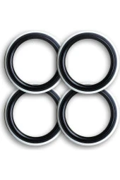 Oto Lastik Yanağı Lüks Siyah Beyaz 16 Jant 4 Adet Yanak thumbnail 1