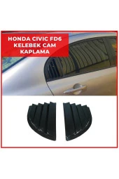 Honda Civic FD6 Yarasa Batman Ayna ve Kelebek Cam Rüzgarlığı 2li thumbnail 3