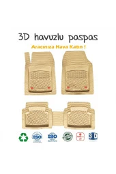 2006 Model Ford Tourneo Connect Için Havuzlu Tip Universal Lüks Bej Paspas thumbnail 1