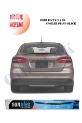 Ford Focus 3 Sedan Spoiler Piano Black Sunplex A+ Kalite thumbnail 1