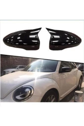 Volkswagen Jetta Mk6 Golf Mk6 Scirocco Passat B7 Ve Cc 2011-2014 Yarasa Ayna Kapağı, Parlak Siyah thumbnail 2