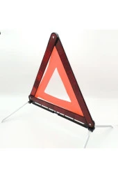 * Avrupa Standartlarına Uygun Fosforlu Üçgen Reflektör -demir Ayaklı thumbnail 3