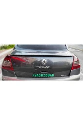 Renault Megane 2 Sedan Bagaj Üstü Spoiler Bagaj Çıtası Pianoblack - 1