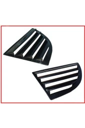 Honda Civic FD6 Kelebek Cam Kaplama Sağ Sol 2 Parça Pıano Black thumbnail 1