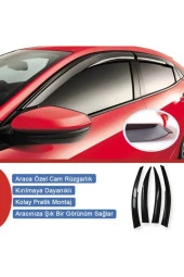 Fiat Albea Fiat Palio Fiat Siena Mugen Cam Rüzgarlığı 4 Lü Set thumbnail 2