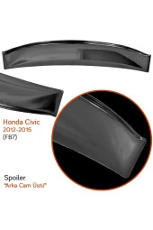 Honda Civic (fb7) 2012-2015 /fd6 Arka Cam Üstü Spoiler thumbnail 2
