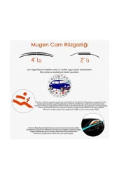 Sp-s-14 Fiat Linea 2006-2015 Sport Style Cam Rüzgarlığı 4 Lü thumbnail 3