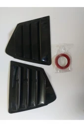 Honda Civic Fb7 Kelebek Cam Kaplama Vizörü Piano Black 2012-2015 thumbnail 3