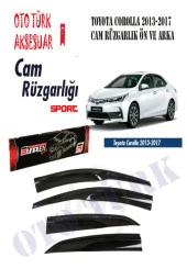 Toyota Corolla 2013 2017 Mugen Cam Rüzgarlık 4 Lü Takım thumbnail 1