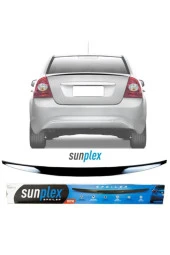 Ford Focus 2  Uyumlu Sedan Bagaj Üstü Spoiler Piano Black Enjeksiyon Baskı 2004-2010 thumbnail 1