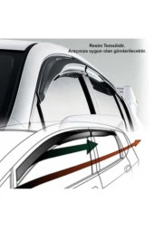 Renault Symbol 09-12 Cam Uyumlu Rüzgarlığı Marka Mugen 4lü thumbnail 1