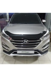 Hyundai Tucson Ön Kaput Koruma Rüzgarlığı 3mm Akrilik (abs) Parlak Siyah Deflektör 2016-> thumbnail 2