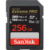 SanDisk Extreme PRO 256GB SDSDXEP-256G-GN4IN 280MB/s UHS-II SDXC 6K-4K UHD Hafıza Kartı thumbnail 1
