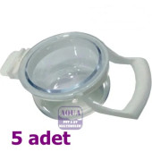 Kelepçeli Tünekli Kumluk ve Mamalık Yumurtalık 4x3 cm 5 Adet Muhabbet Kuşu ve Tüm Kafes Kuşları Için - 1