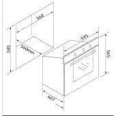 Sılverlıne BO6502W01 Multi Fonksiyonel Beyaz Ankastre Fırın - 3