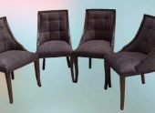 Sandalye 90146 Zus 40 Kayın ayak Kalite giydirme KAPİTON Kumaş Döşem 4Ad El Yapım - 4