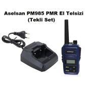 Aselsan PM985 12Km Açık Alan Mesafeli Pmr El Telsizi (Tekli Set) - 1