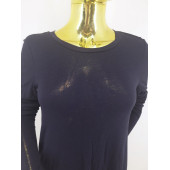 H&M BASİC LACİVERT PENYE TUNİK - 5