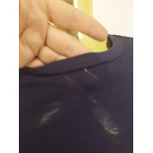 H&M BASİC LACİVERT PENYE TUNİK - 6