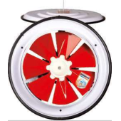 Dündar 25 cm K 25 1375 D/D 220 230 Volt Monofaze Kapaklı Pencere Tipi Aksiyal Fan Aspiratör - 2