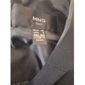 MANGO SUİT FIRFIR ETEKLİ MİNİ SİYAH ELBİSE - 9