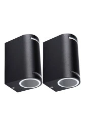 4 Adet Amber Işık Çift Yönlü Dekoratif Işık Süzmeli İç ve Dış Mekan, Bahçe, Balkon, Teras Apliği - 2