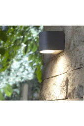 Amber Işık Iç - Dış Mekan Dekoratif Modern Lüks Aplik - Antrasit - 1