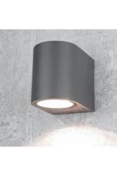 Amber Işık Iç - Dış Mekan Dekoratif Modern Lüks Aplik - Antrasit - 3