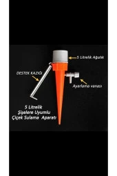 30 Adet 5 Litrelik Su Şişelerine Uyumlu Çiçek Ve Fidan Sulama Aparatı, Tatilde Çiçek Sular Aparat - 2