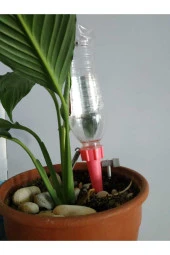 20 Adet Çiçek Ve Fidan Sulama Aparatı Gazlı Içecek Şişelerine Uyar Tatildeyken Çiçek Sulayan Aparat - 6