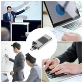 Powermaster PM-16238 8GB OTG Flash Bellek 4IN1 Lightning Type-C USB-A Micro-USB IOS Android PC Uyumlu thumbnail 5