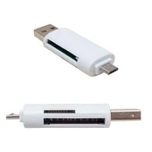 Powermaster USB To Micro USB + Kart Okuyucu Otg Çevirici - 5